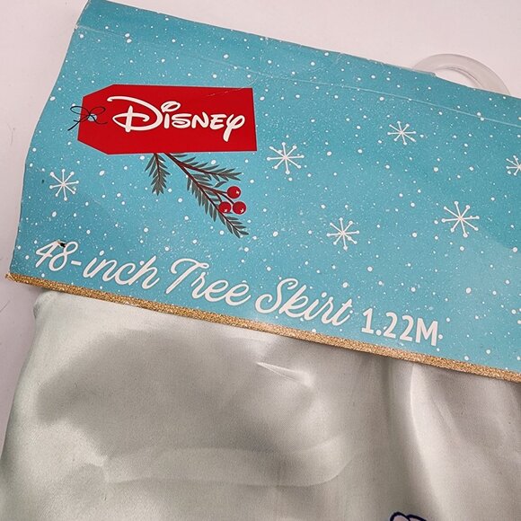 Disney 48-Inch Lilo & Stitch Christmas Tree Skirt Red Trim New - Picture 2 of 6